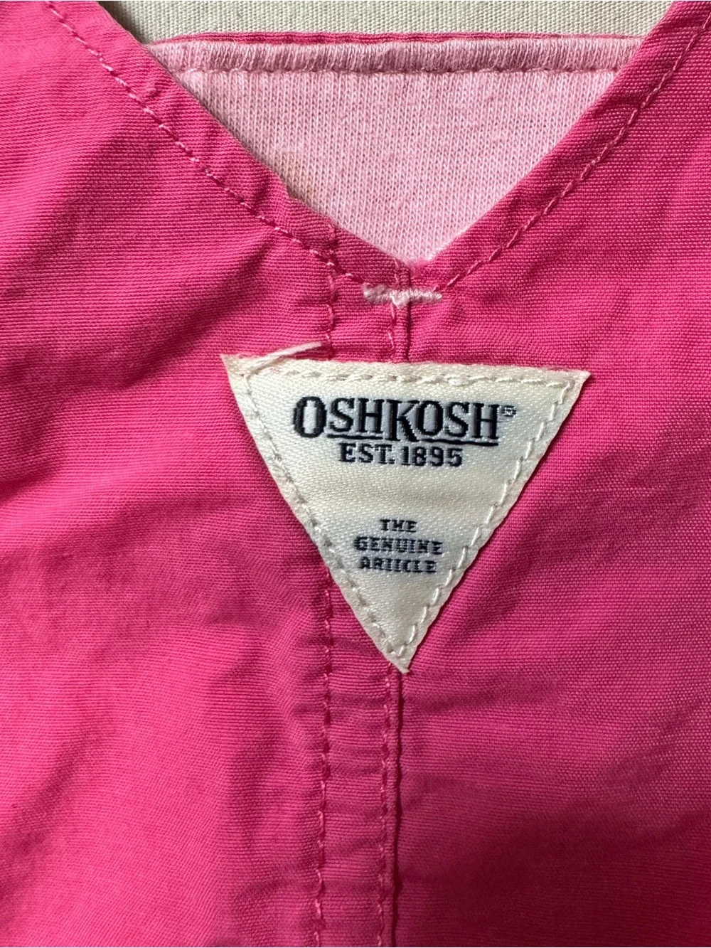 Oshkosh Pink Jumper Dress Baby Girl’s 18 Months Toddler Summer Pinafore Cute
